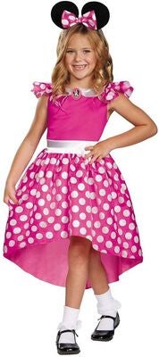 Disney Minni Mus Prinsessekostyme Minnie Klassisk, Rosa