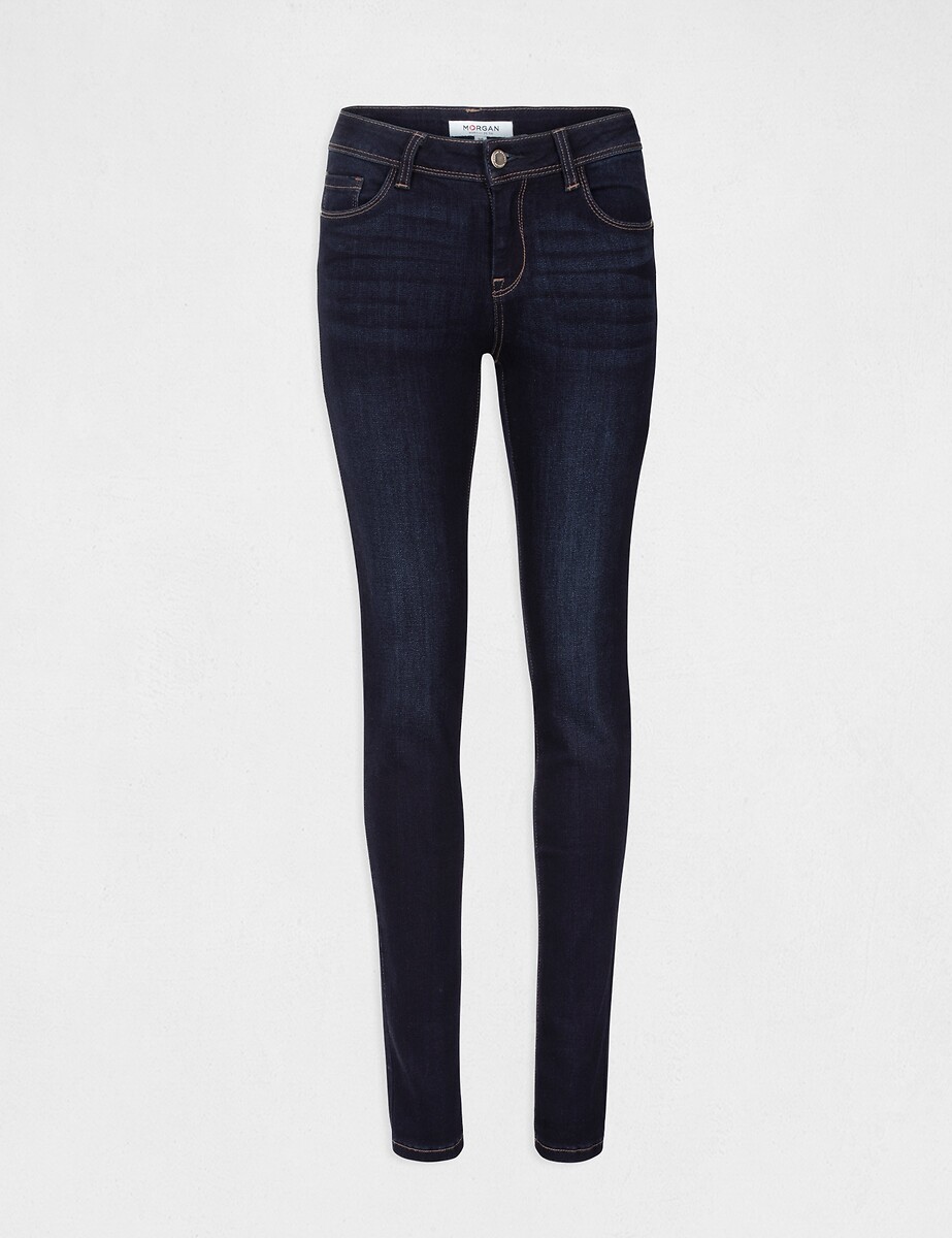 MORGAN<br>Calça jeans slim brut, 5 bolsos