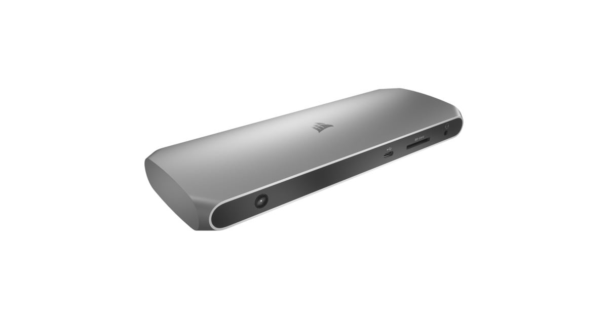 CorsairTBT100 Thunderbolt 3 Dock dockingstation  (Zilver, HDMI, USB-C, RJ-45)