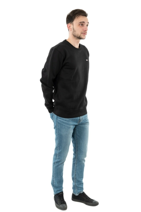 Sweat tommy jeans regular fleece bds black