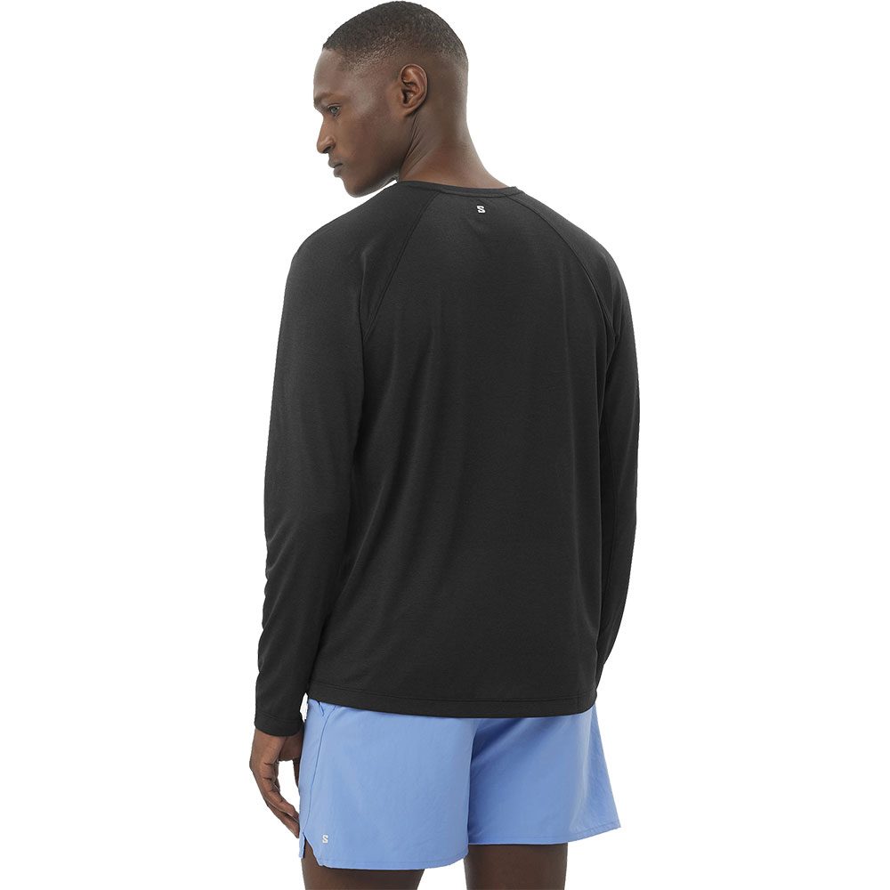 Salomon SHAKEout CORE Langarmshirt Herren deep black