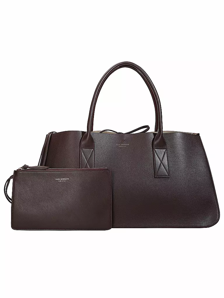 JULIA SKERGETH Ledertasche - Shopper Large dunkelrot
