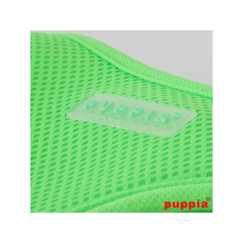 Coleira peitoral macia neon para cães, verde