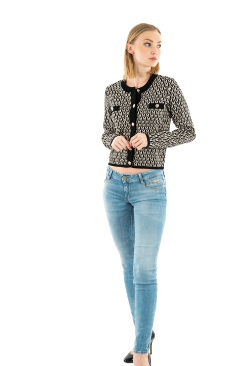 Gilets cardigans morgan 241-mestem noir