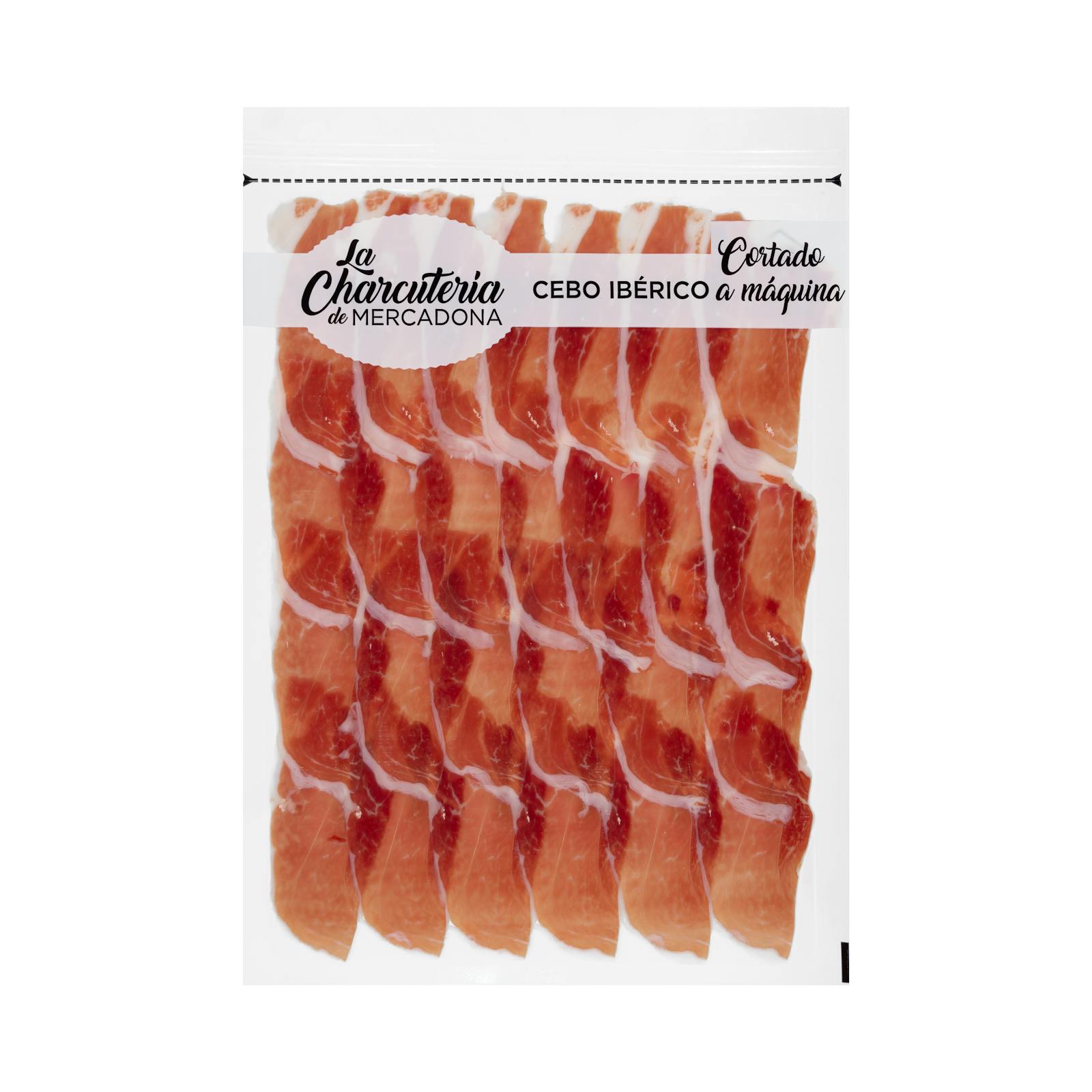 Jambon de cebo ibérique tranché à la machine