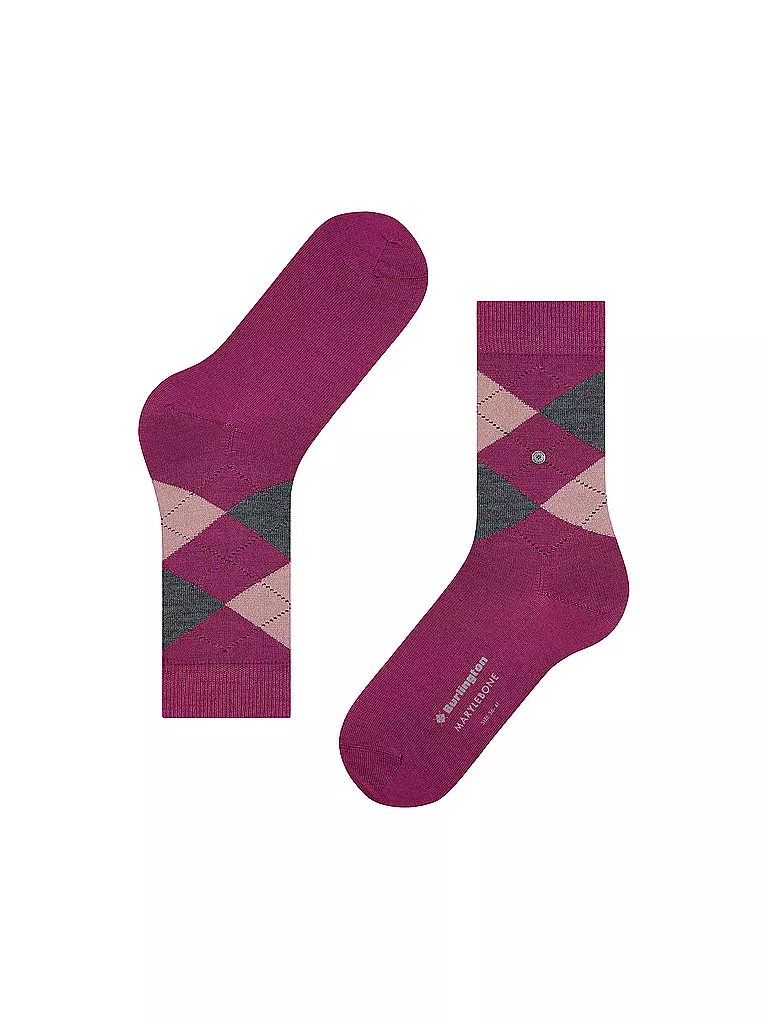 BURLINGTON Damen Socken MARYLEBONE 36-41 berry pink