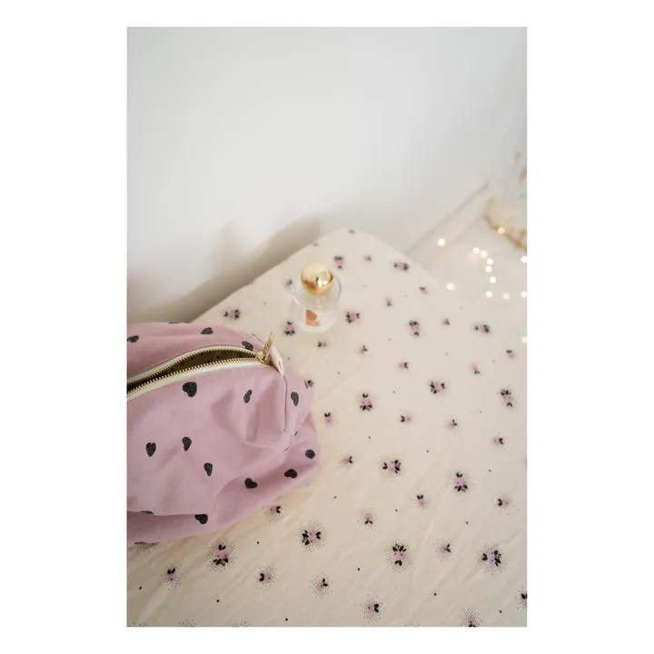Rose in April Drap-housse Olivia Pomme | Lilas