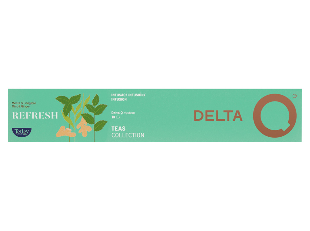 CAPSULAS DELTA Q CHÁ REFRESH TETLEY 10UN