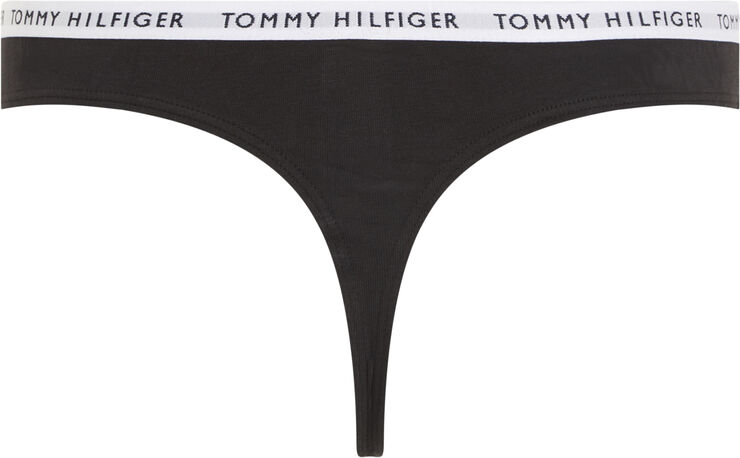 Tommy Hilfiger 3P THONG Black/black/black