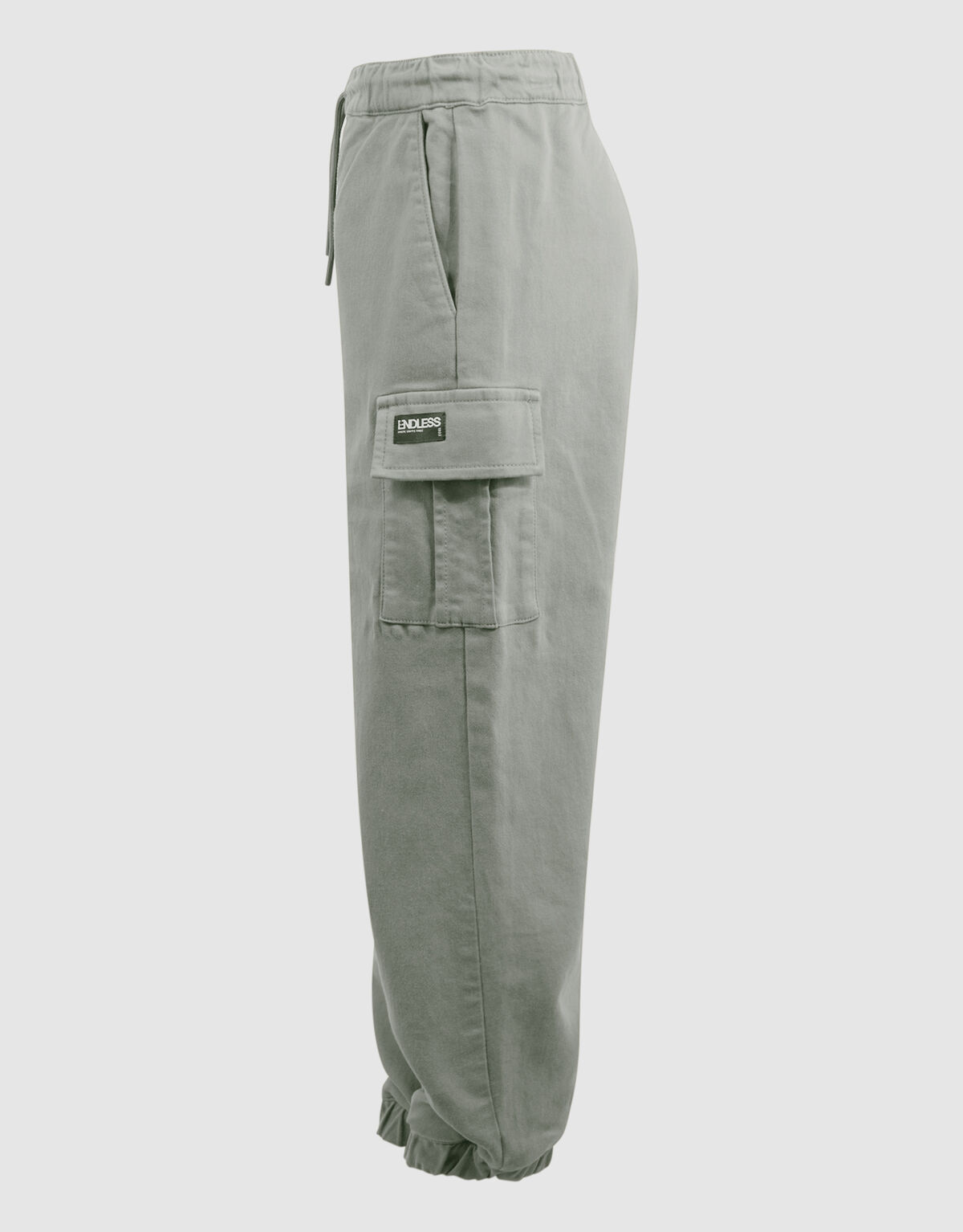 Loose Fit Jog Cargo Broek Khaki