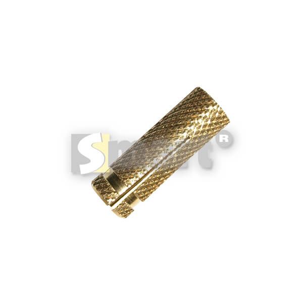 Messing plug 6x24mm (100 stuks)