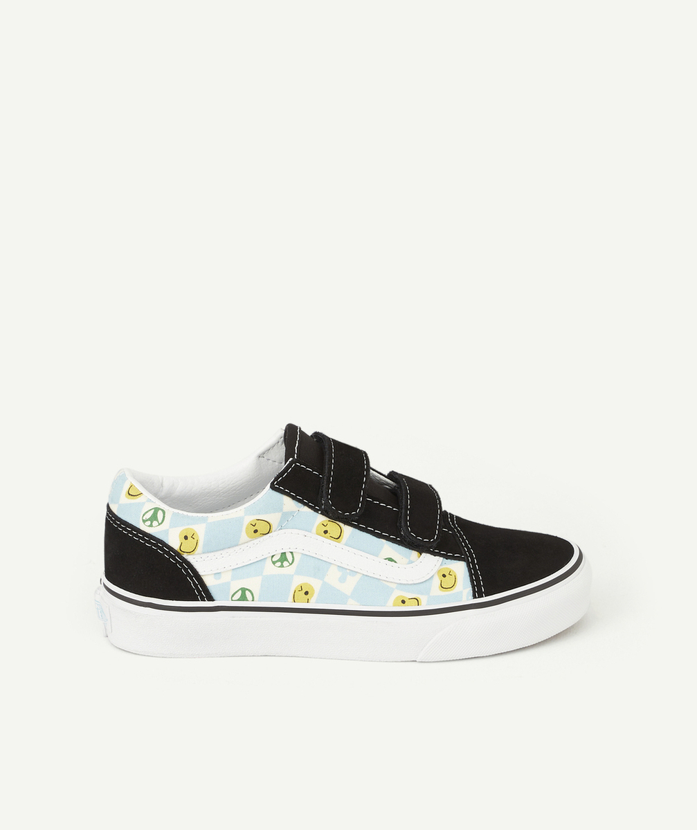 VANSBASKETS NOIRES OLD SKOOL AVEC SMILEY