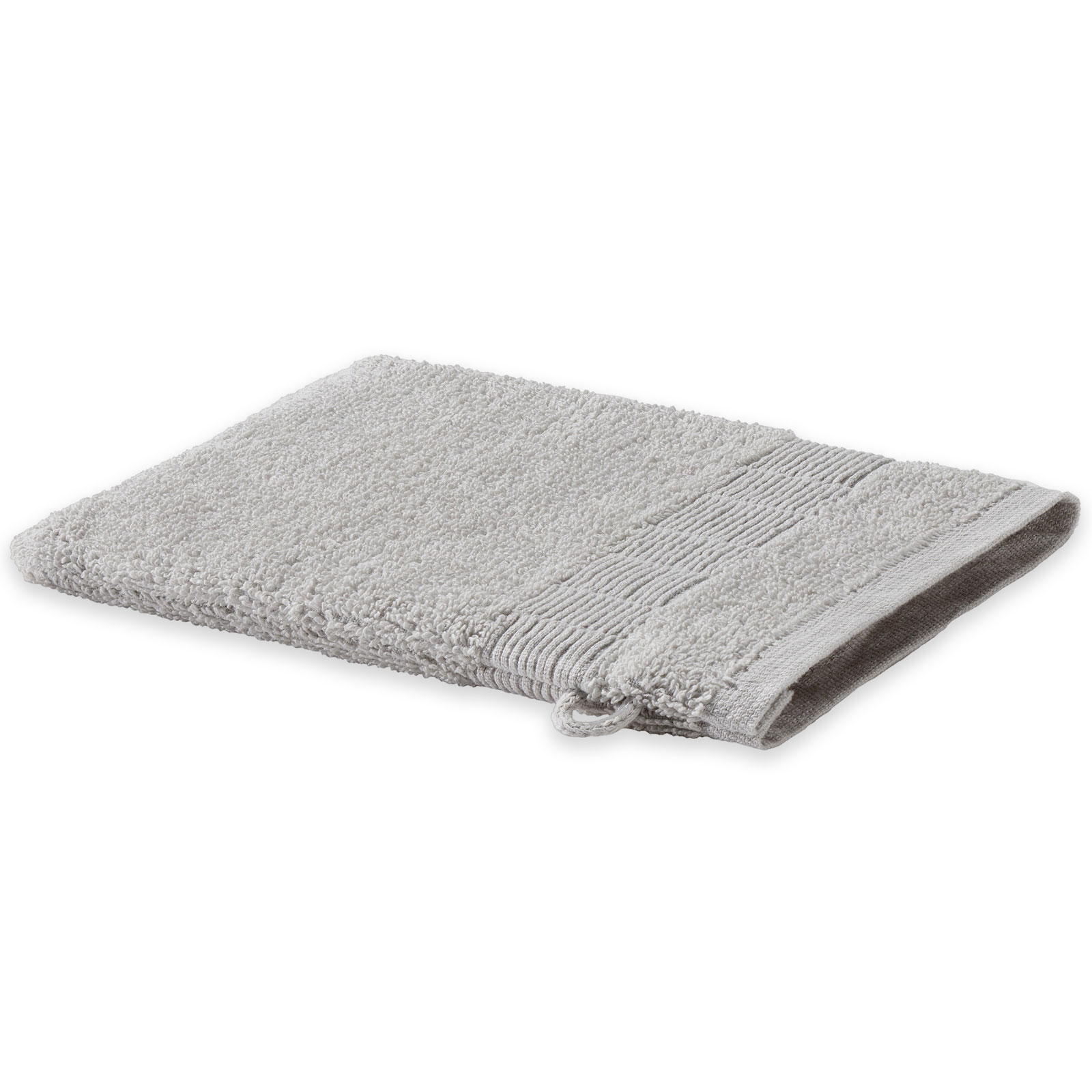Calimosa Waschhandschuh - silber - 15x20 cm