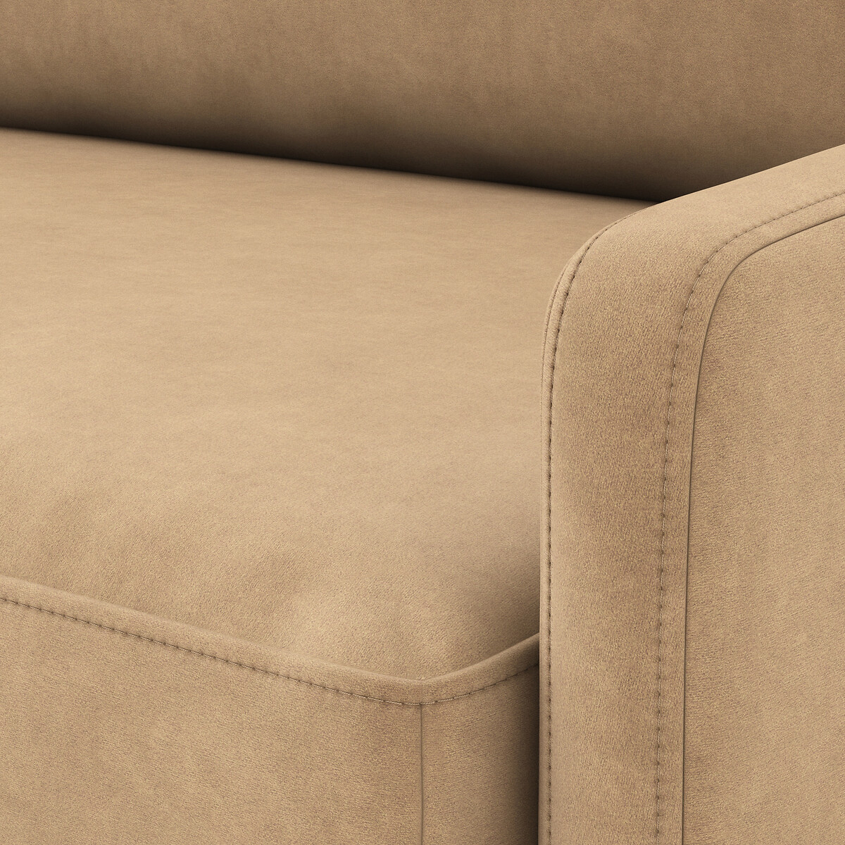 LA REDOUTE INTERIEURS<br>Sofá-cama de canto em veludo, espuma Marta