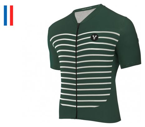 Maillot Manches Courtes LeBram Ventoux Vert Agave Coupe Ajustée