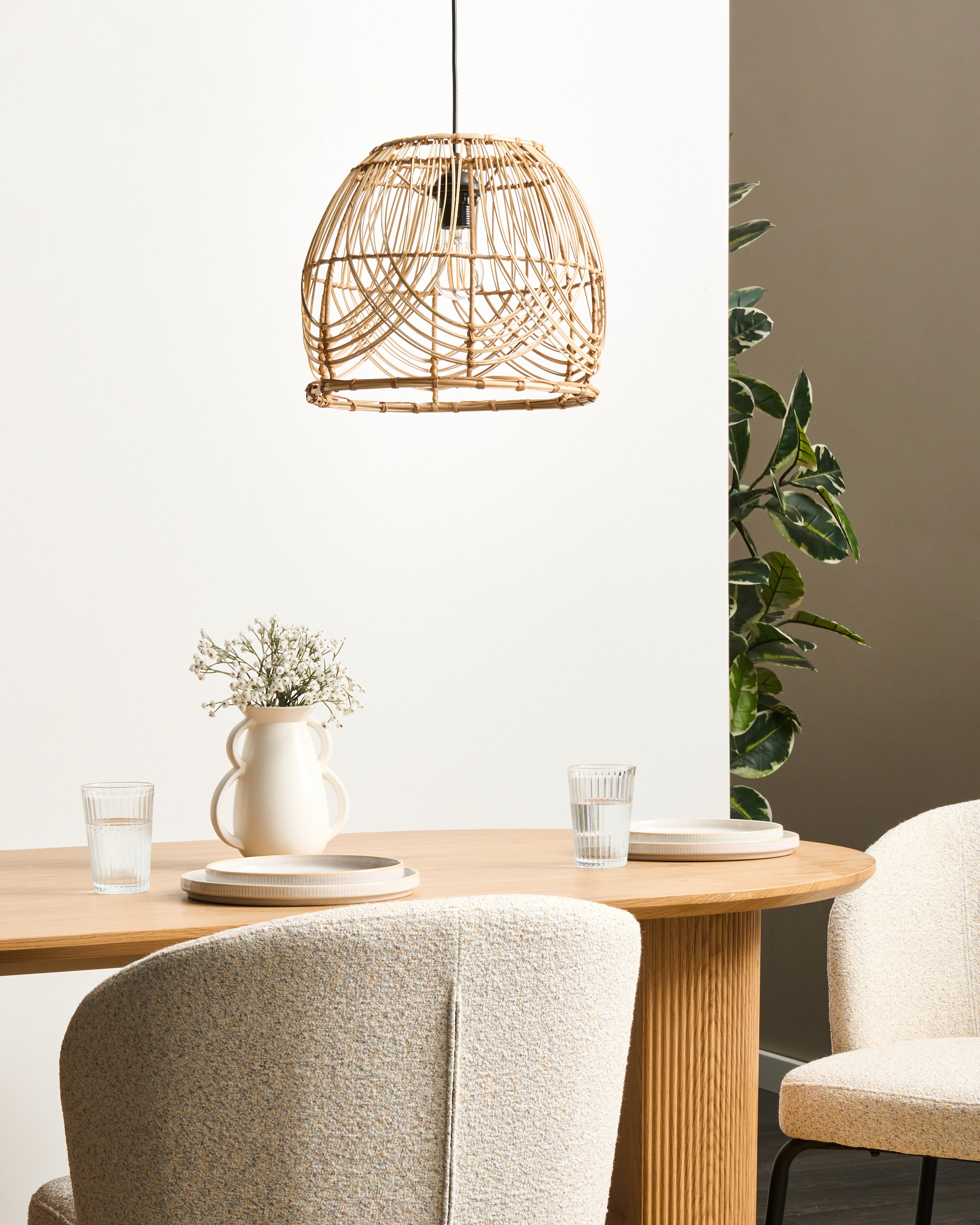 Hanglamp POSTRERO Rotan Natuurlijk