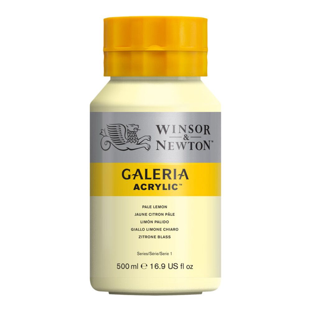 AKRYLFARGE W&N GALERIA NR 434 SITRONGUL 500ML