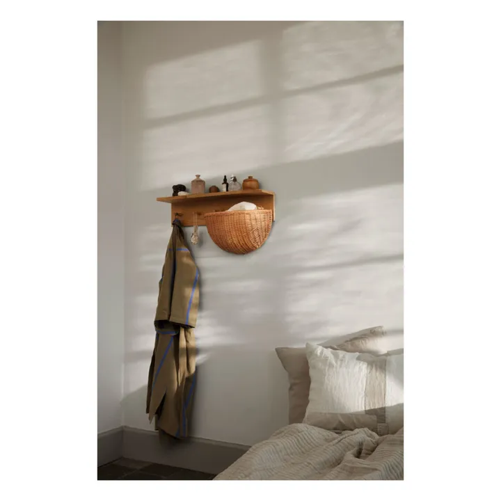 Ferm Living Kids Panier mural en rotin - set de 2