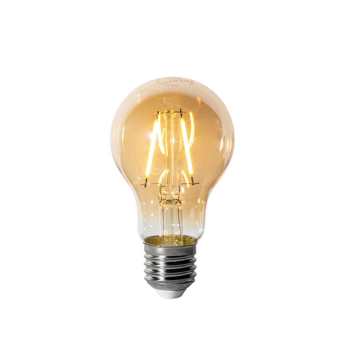 Set van 5 E27 dimbare LED lampen A60 goud 3W 310 lm 2200K
