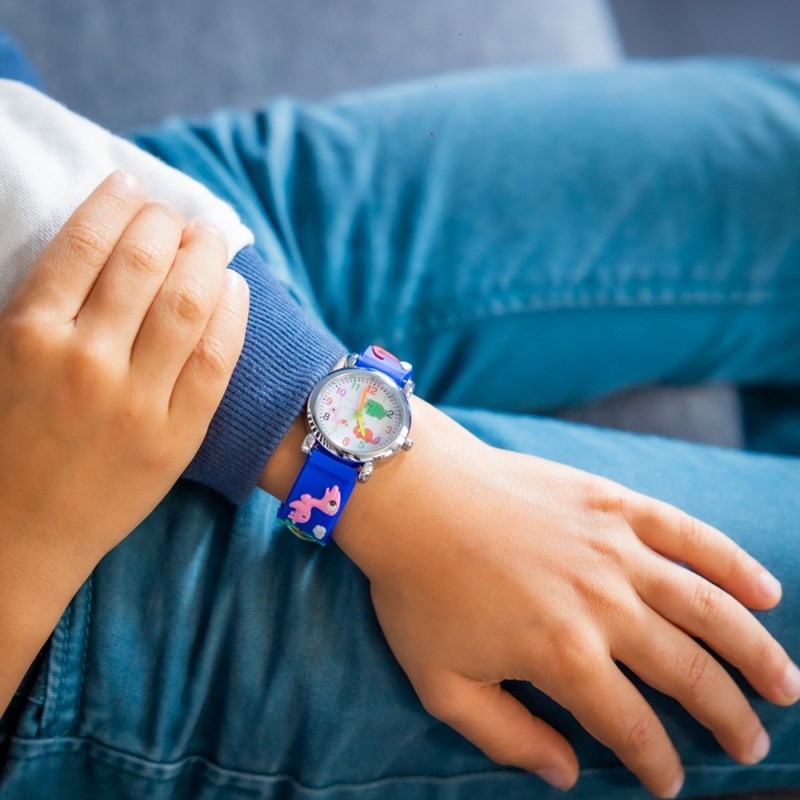Montre Unisexe CHTIME bracelet Silicone Bleu