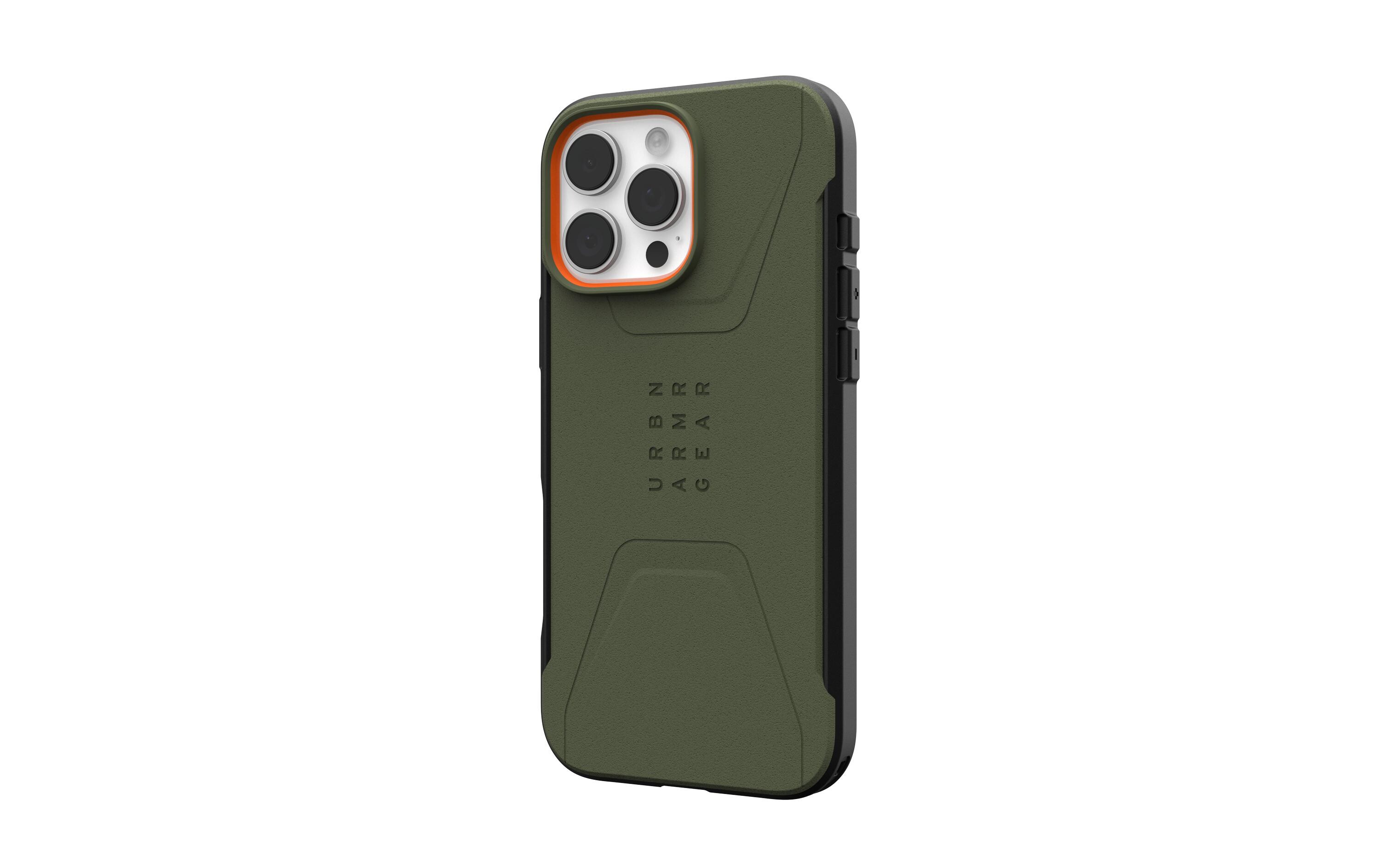 Back Cover Civilian Case iPhone 16 Pro Max Olive DrabSchutzhülle für das Apple iPhone 16 Pro Max