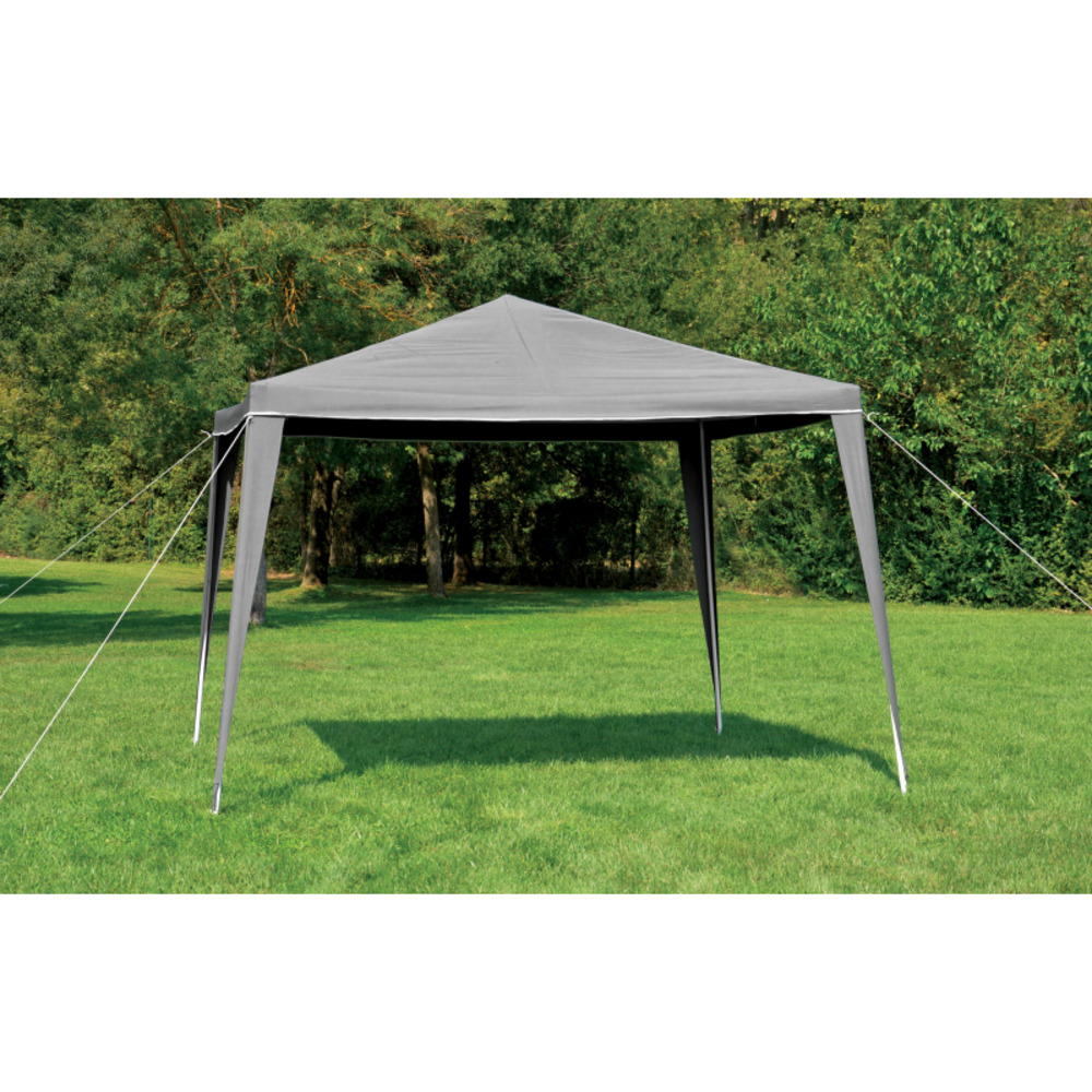 Tonnelle 3x3m gris foncé- epoxy et polyester