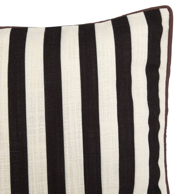 Coussin d'extérieur carré THE PALM RESORT Noir & Blanc