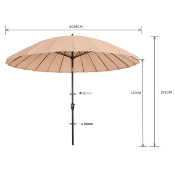 Handson parasol Fortaleza beige Ø 250 cm