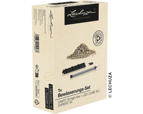 Lechuza bewateringsset voor Cube 30/ Canto 30 hoog/laag en Cursivo 30