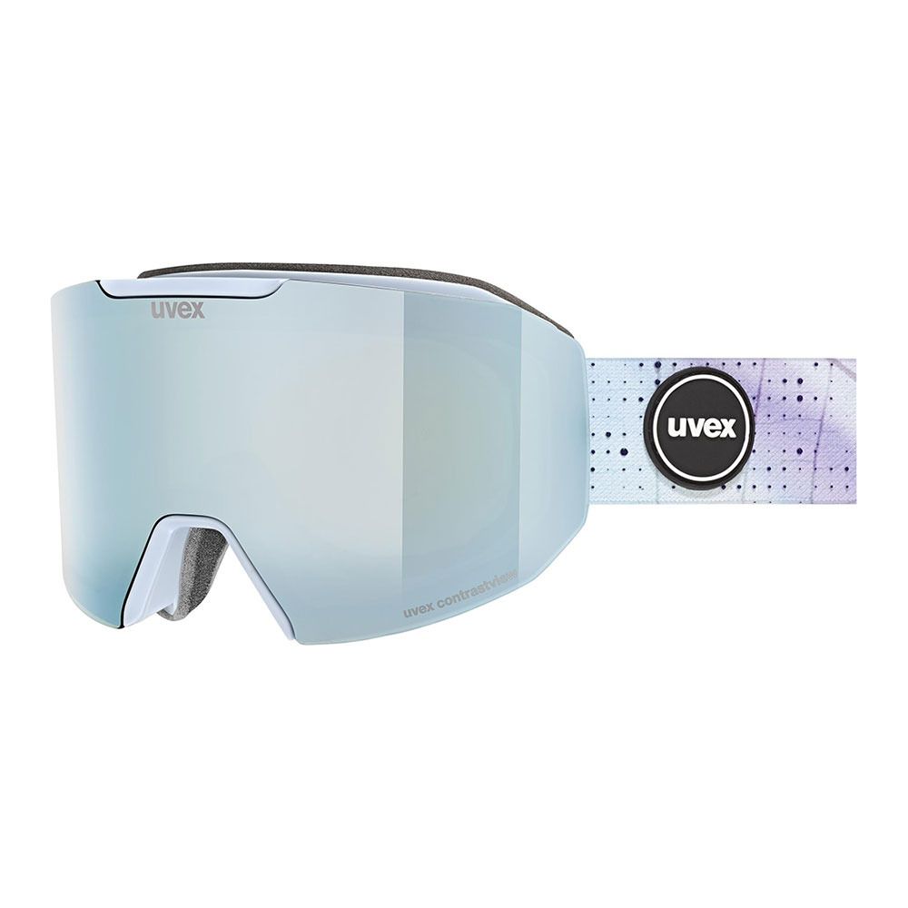 Uvex EVIDNT ATTRACT - Masque ski + écran supplémentaire sapphire/mirror sapphire
