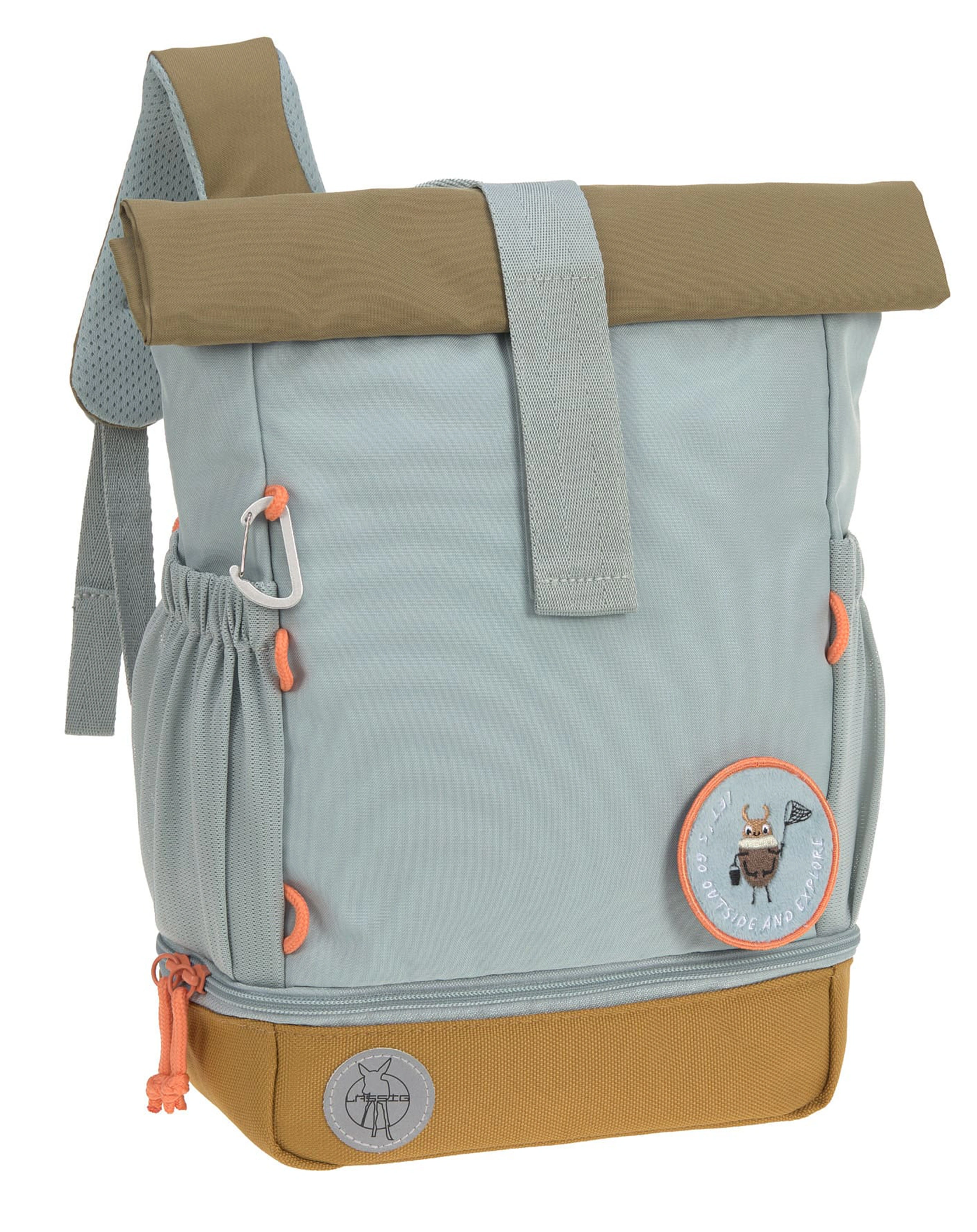 Rolltop-Rucksack NATURE (32,5x23x11) in light blue