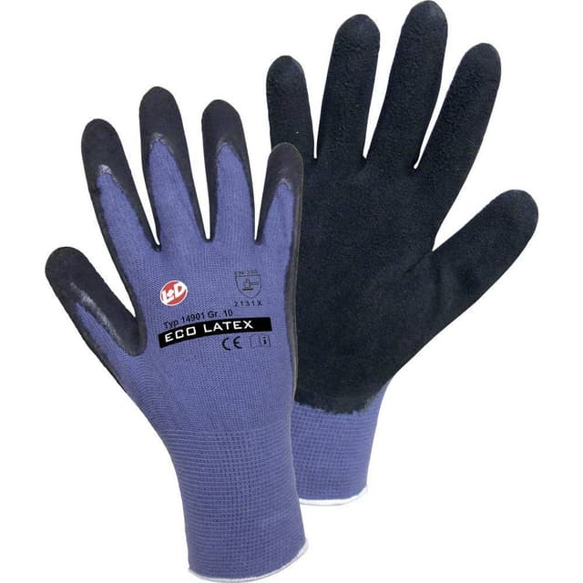L+D worky ECO LATEX FOAM 14901-7 Viskose Arbejdshandske