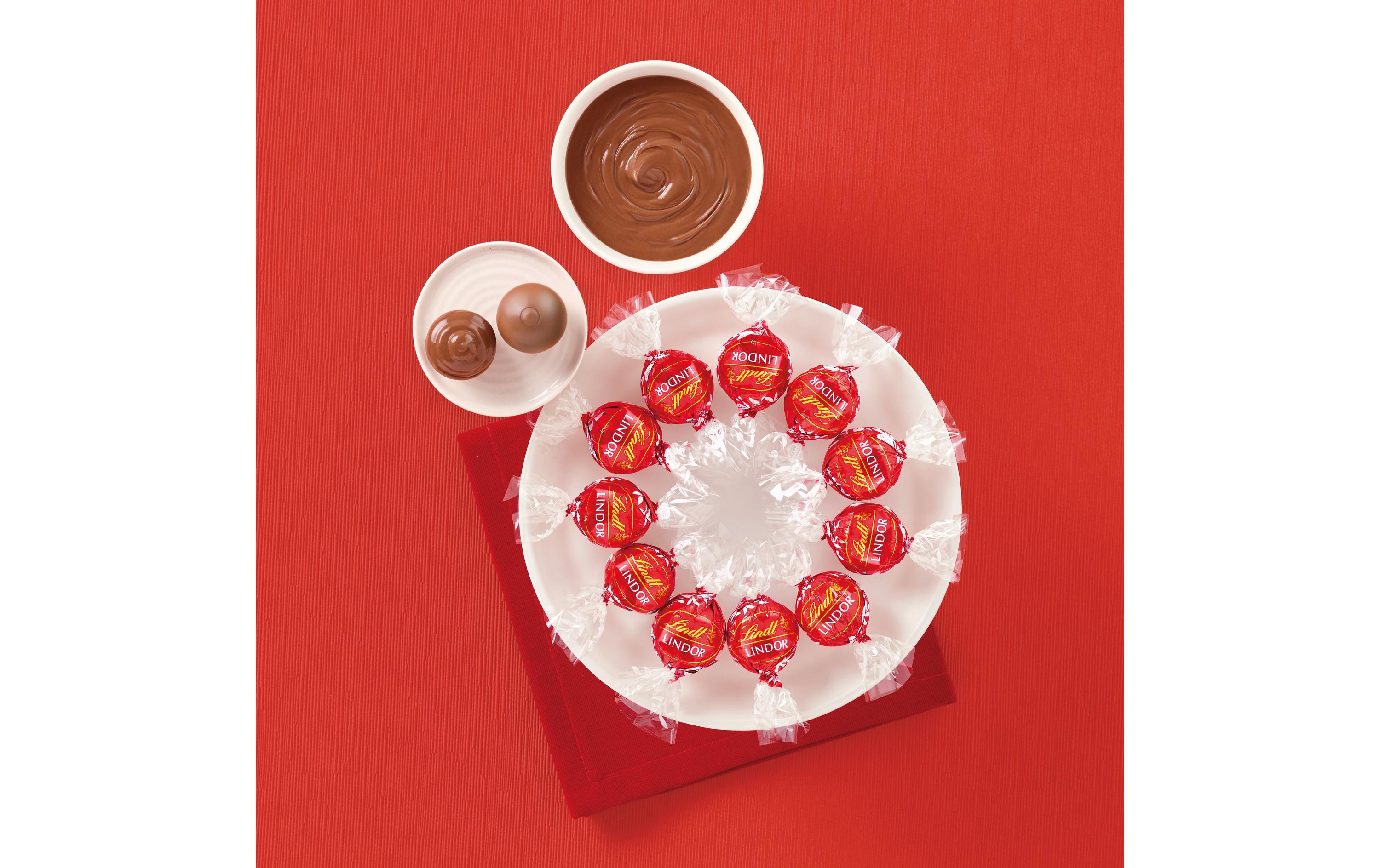 Schokoladen-Pralinen Lindor Kugeln Milch 1 kgSchokoladenpralinen mit cremiger Füllung