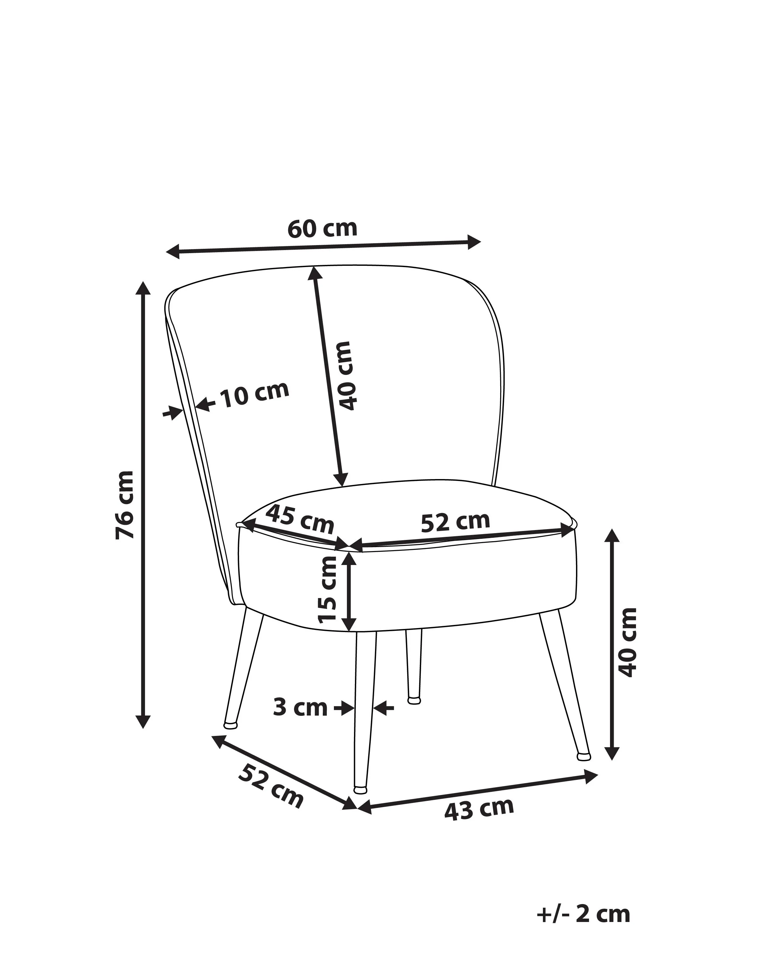 Fauteuil VOSS Stof Donkergroen