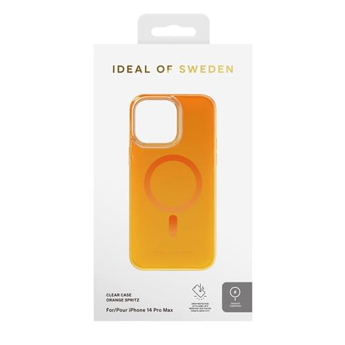 iPhone 14 Pro Max MagSafe Hardcase Hülle Clear Case Designer (IDCLCMS-I2267P-499) - Orange Spritz