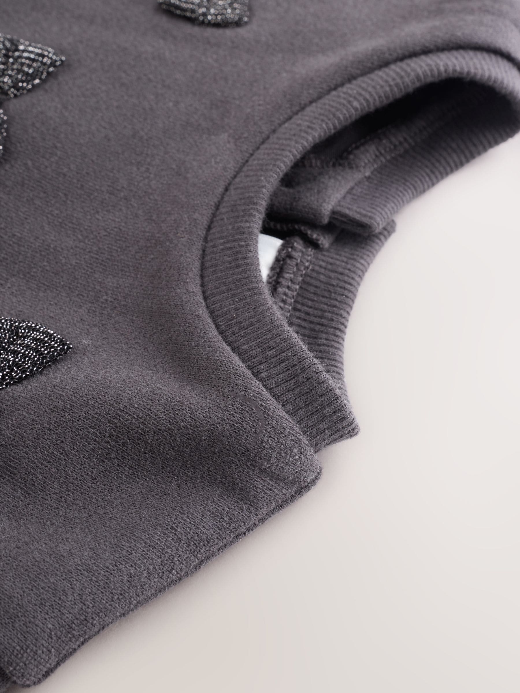 Glinsterend grijs - Baby Twofer mesh jurk (0mnd -2jr)