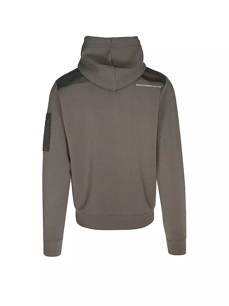 REPLAY Sweatjacke  olive