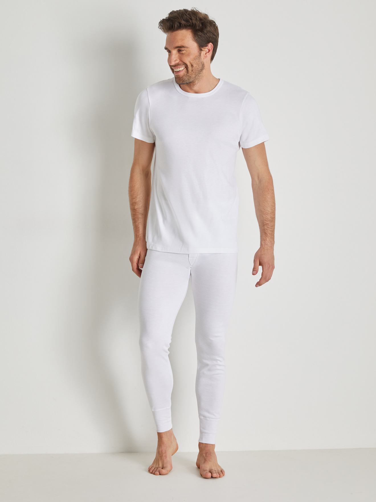 Lot de 2 maillots de corps col rond