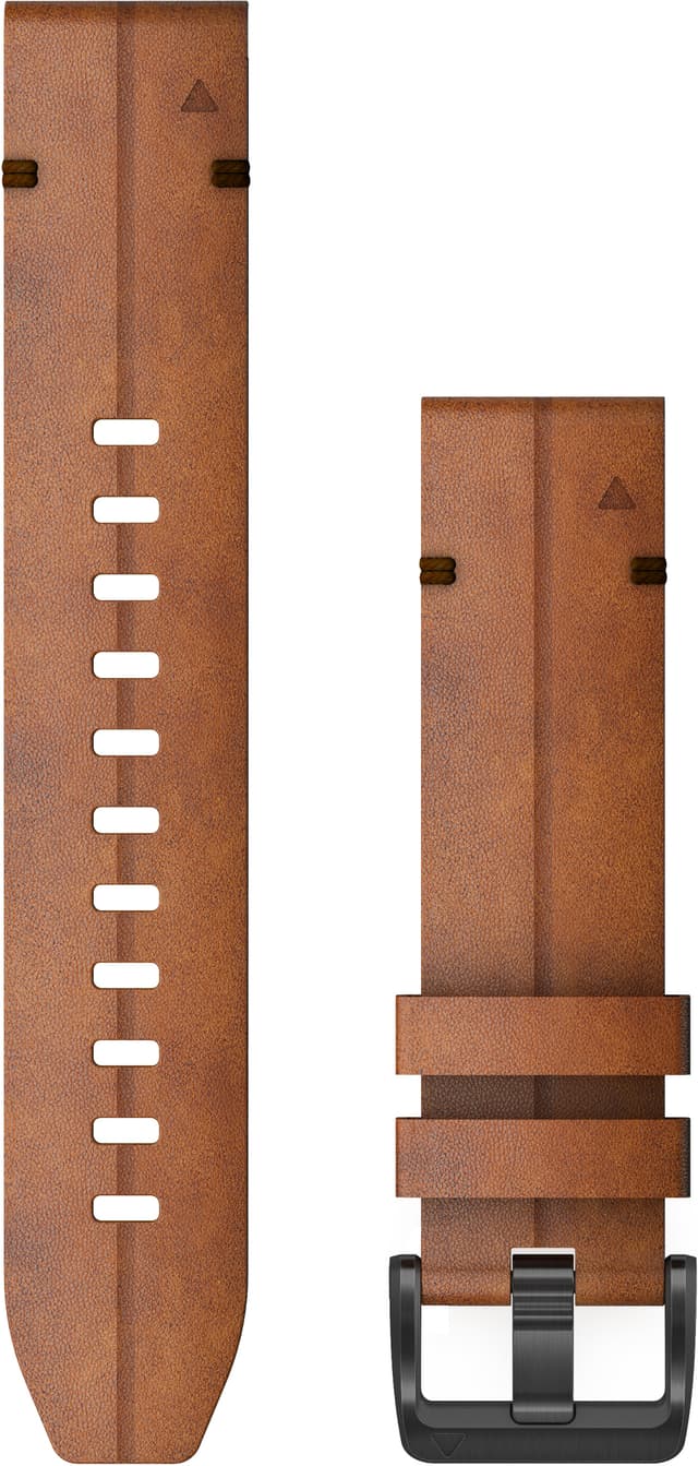 Garming 22mm QuickFit Læder urrem (brun)