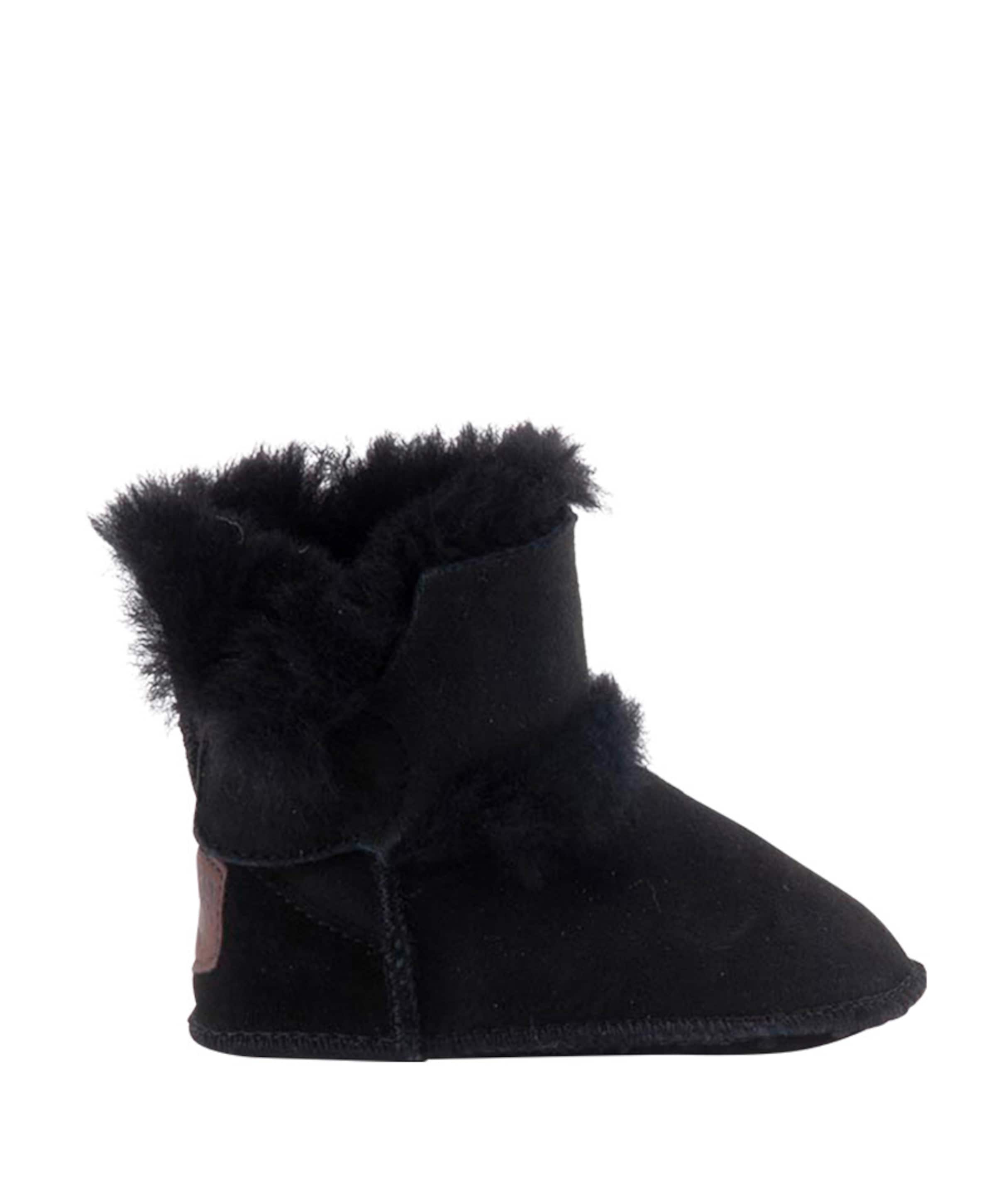 Warmbat Baby bootie jongens pantoffels zwart
