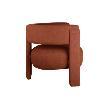 Fauteuil Theo-Bert Pot terracotta stof