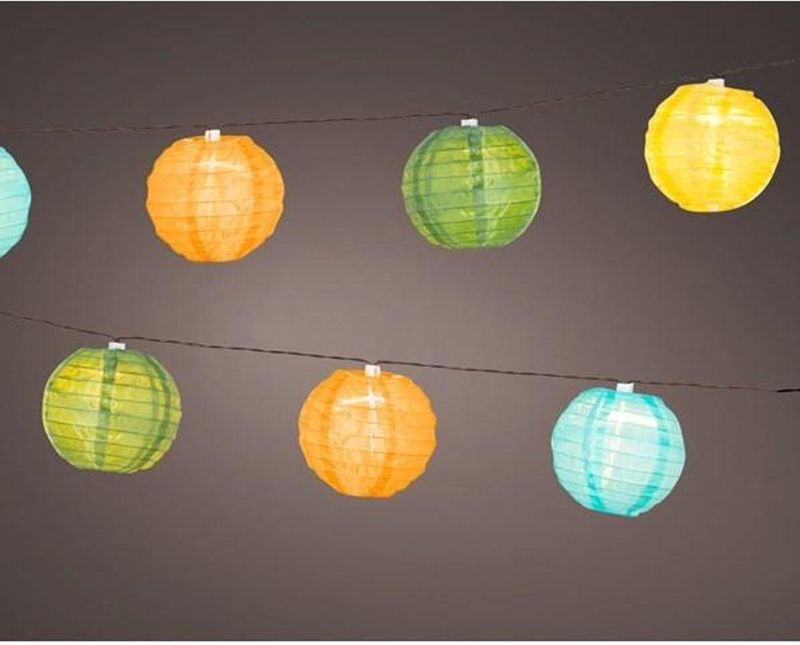 Lumineo - Solar Lantaarn - Multikleur - L450CMA4 - Lichtsnoer Buiten - 4.5 Meter