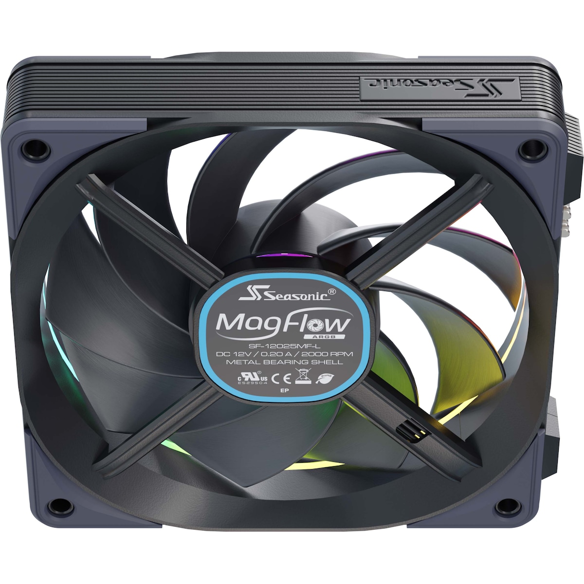 Seasonic MagFlow ARGB vifte (sett med 1 vifte)
