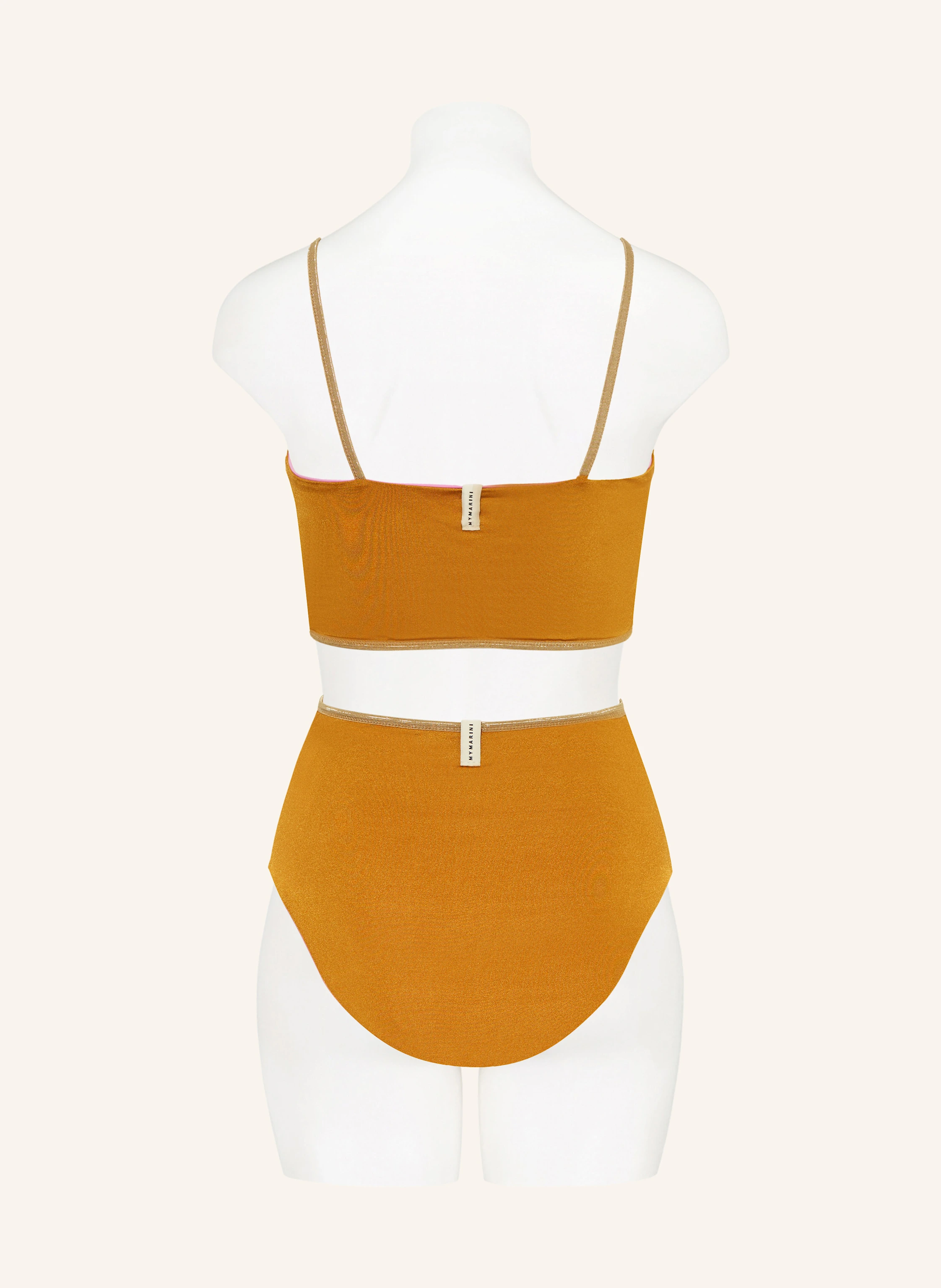 MYMARINI Bustier-Bikini-Top VACATION TOP SHINE zum Wenden mit UV-Schutz 50+