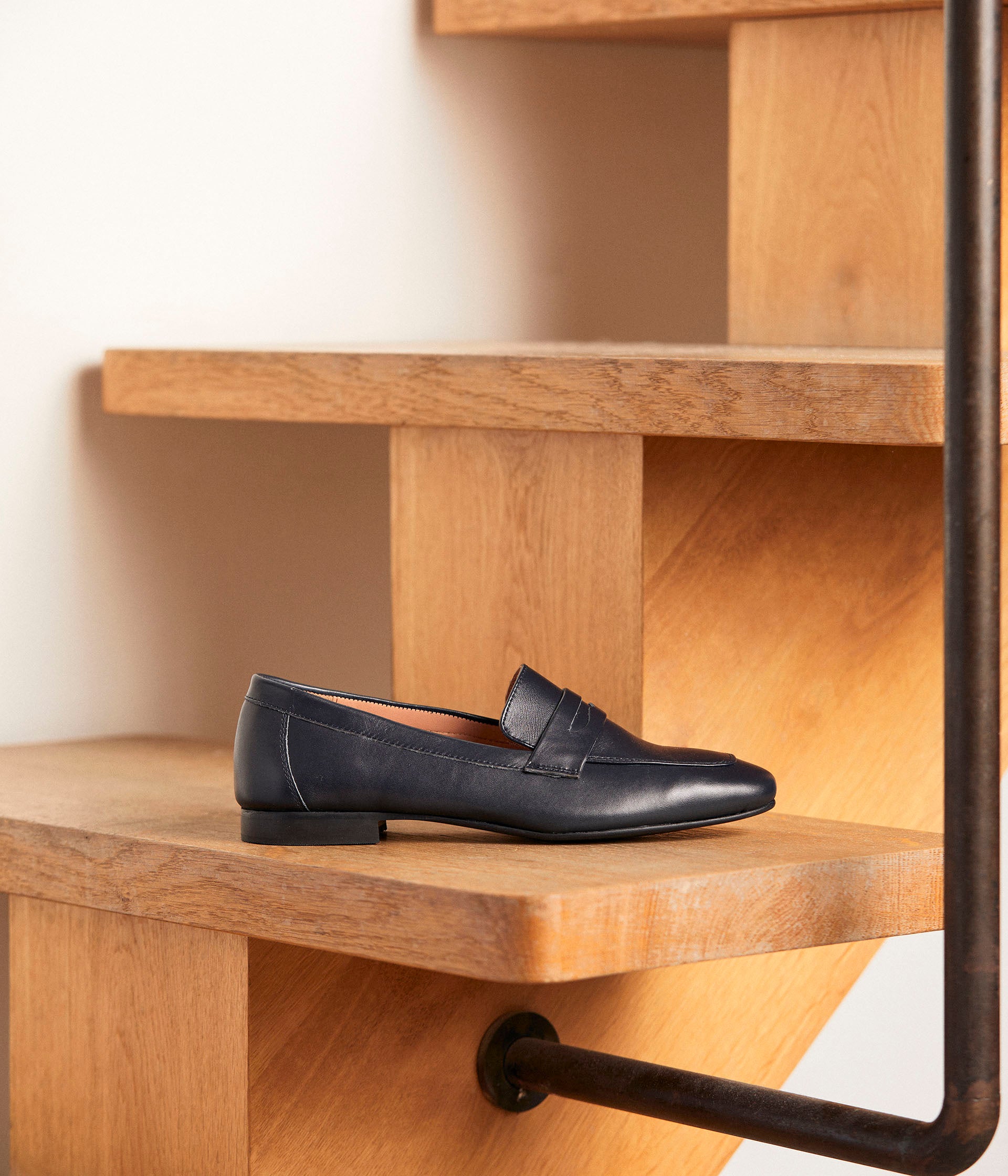 Mocassins cuir marine Jackie