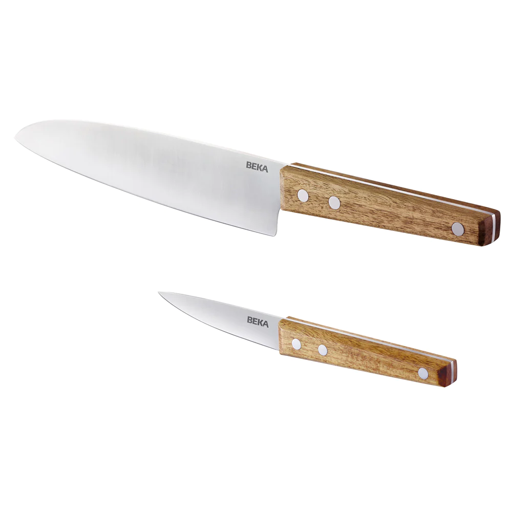 Set de 2 couteaux 20 cm en acacia Beka
