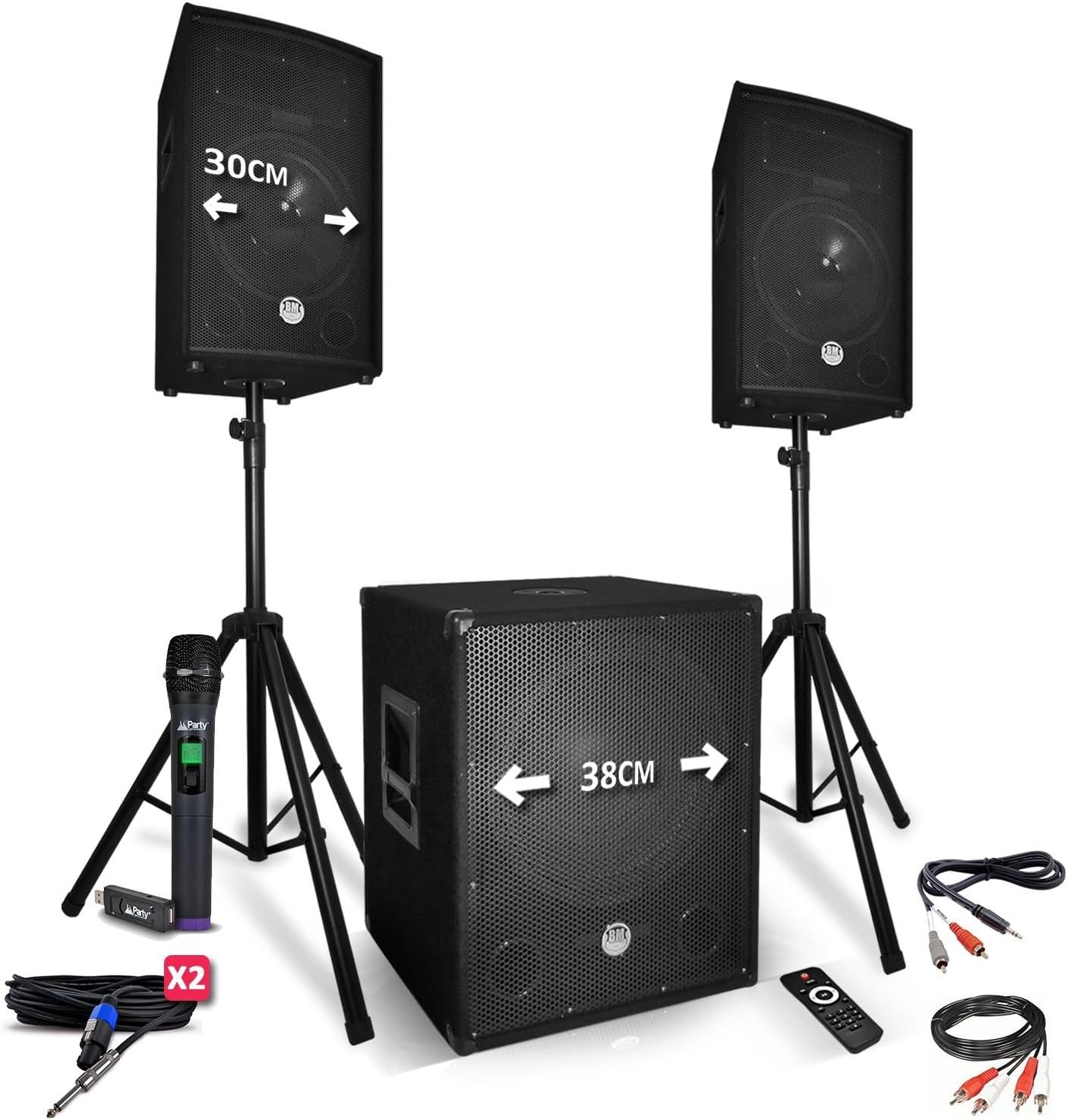 Pack Sono 2200W - Enceintes 12