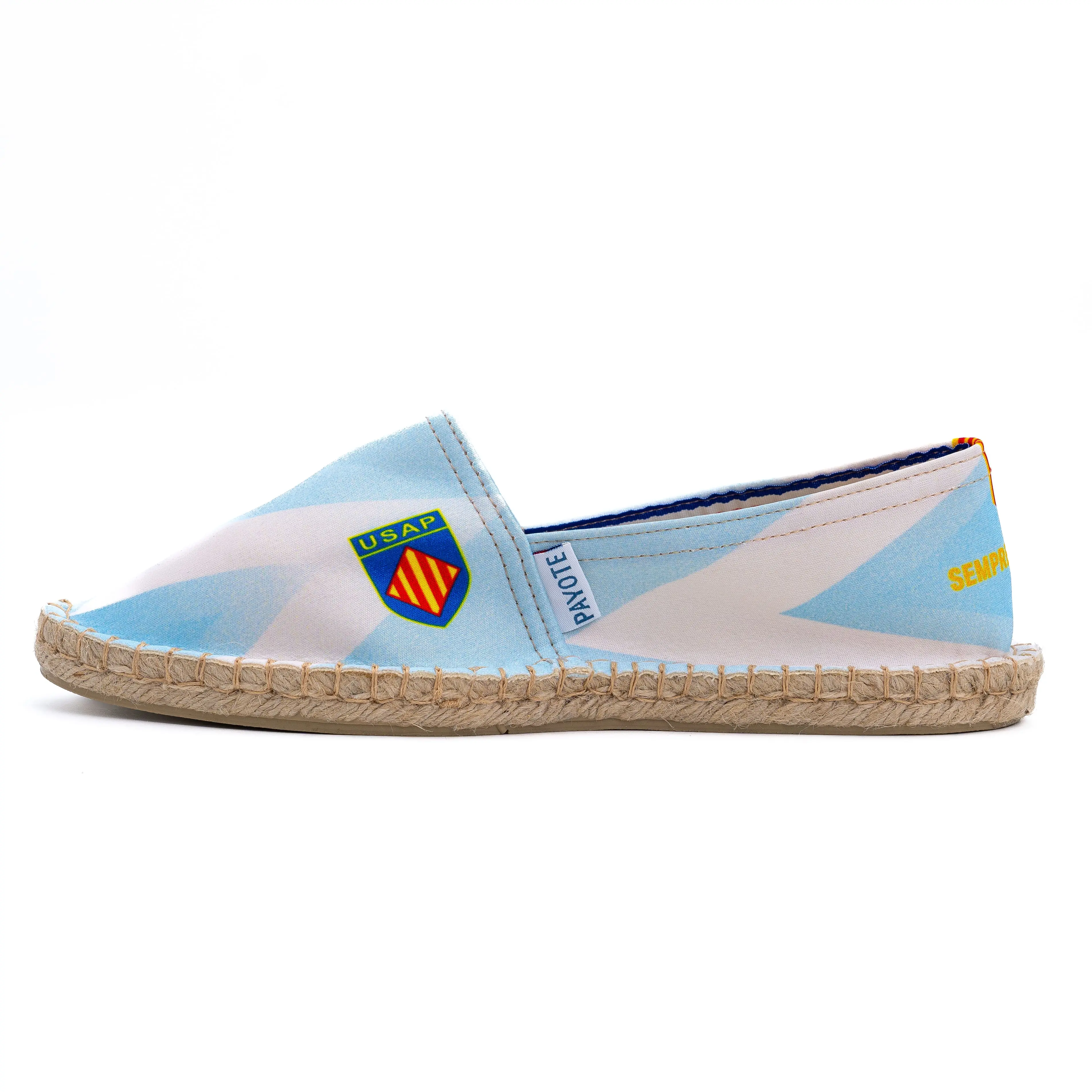 Espadrille USAP bleue et blanche