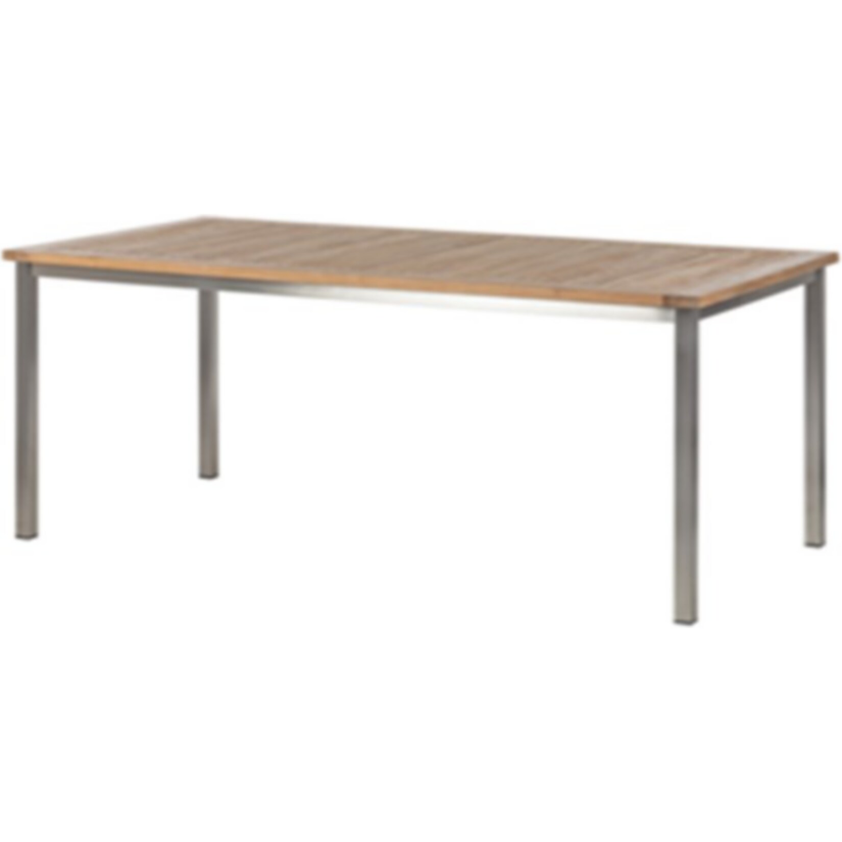 Teak Garten Tisch 180cm Gartentisch Holztisch Holz Edelstahl massiv Terrasse