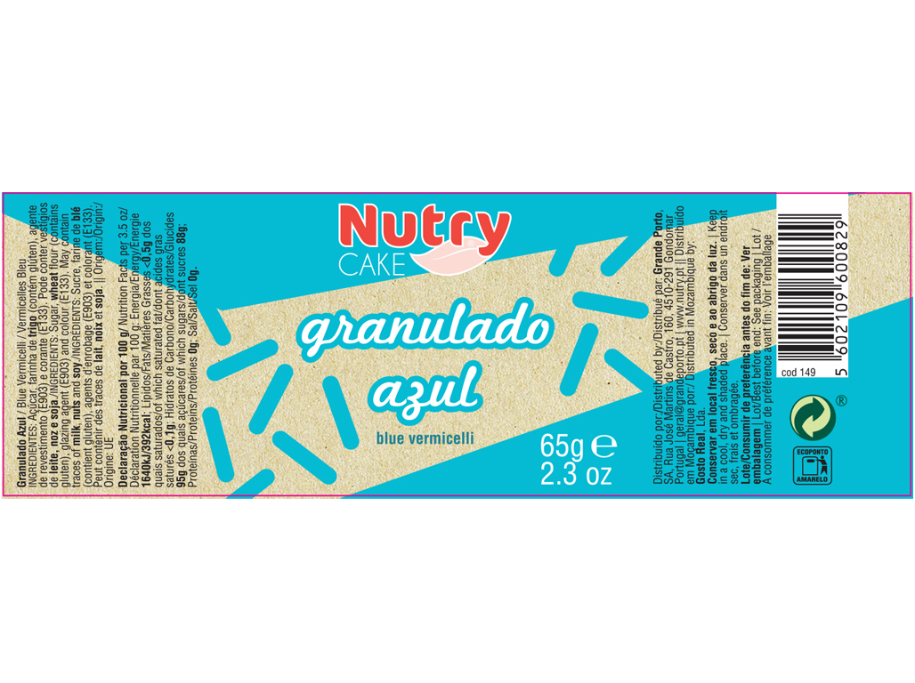 GRANULADO NUTRY AZUL 65 G
